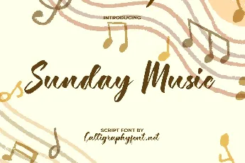 Sunday Music Demo font