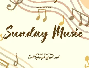 Sunday Music Demo font