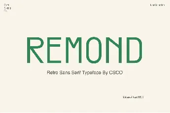 Remond Free font