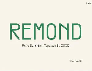 Remond Free font