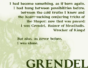 GRENDEL font