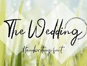 The Wedding font