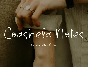 Coashela Notes font