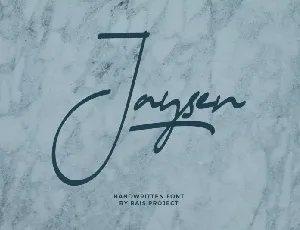 Jaysen font