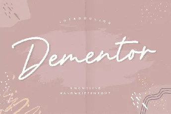 Dementor Monoline Handwritten font