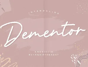 Dementor Monoline Handwritten font