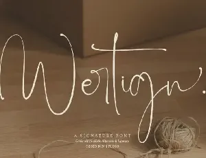 Wertign Script font