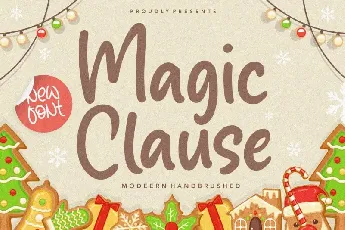 Magic Clause Modern Handbrushed font