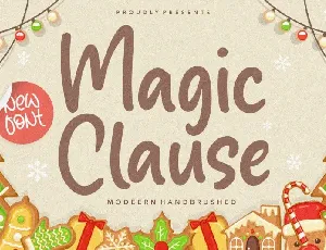 Magic Clause Modern Handbrushed font