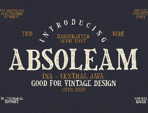 Absoleam font