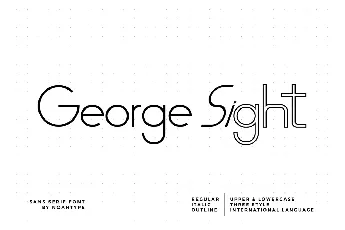 George Sight Demo font