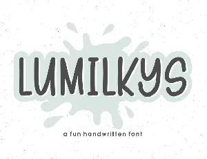 Lumilkys font