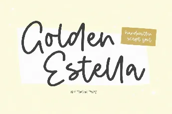 Golden Estella font