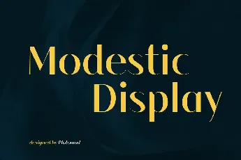 Modestic display font