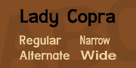 Lady Copra font