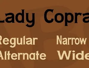 Lady Copra font