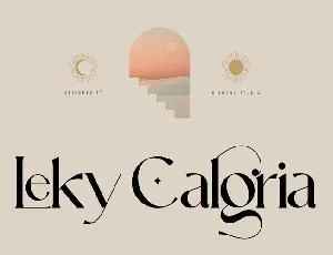 Leky Calgria font