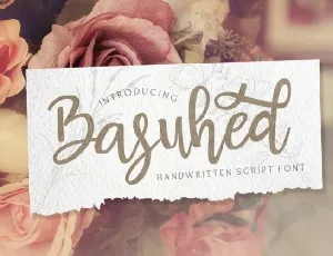 Basuhed Calligraphy Script font