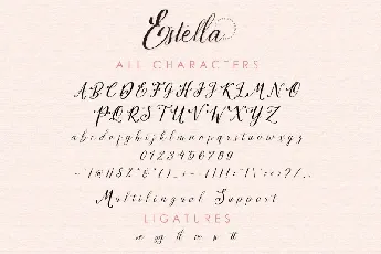 Estella Script font