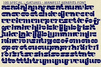 Manifest Benefits Demo font