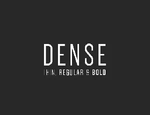 Dense Free font