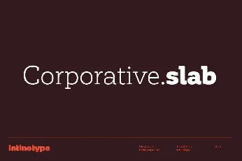 Corporative Slab font