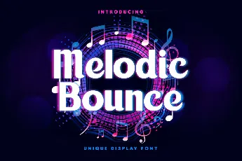 Melodic Bounce Demo font