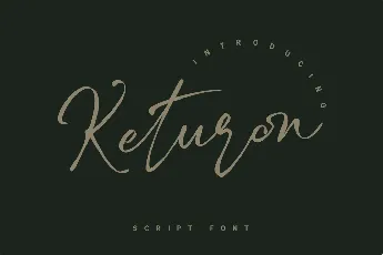 Keturon font