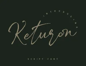 Keturon font