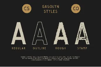 Gasolyn Free font