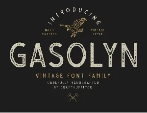 Gasolyn Free font