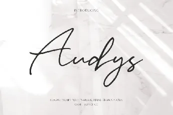 Audys font