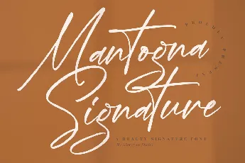 Mantogna Signature font