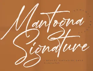 Mantogna Signature font