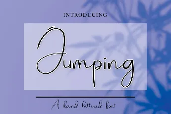 Jumping font