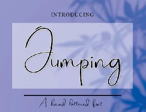 Jumping font