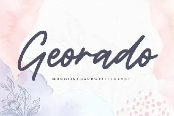 Georado Monoline Handwritten font