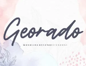 Georado Monoline Handwritten font