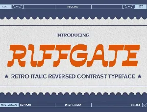 Riffgate font