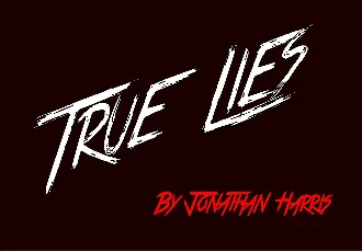 True Lies font