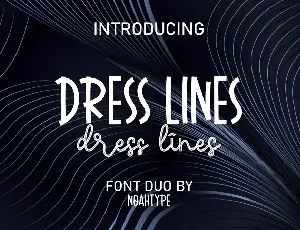 Dress Lines Demo font