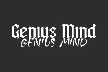 Genius Demo font