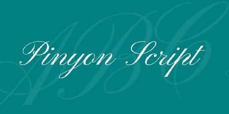 Pinyon Script font