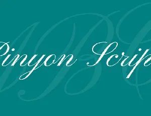 Pinyon Script font