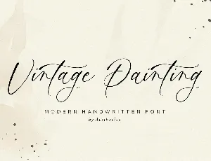 Vintage Painting font