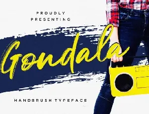 Gondala Brush font