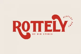 Rottely Display font