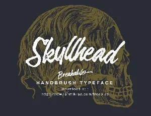 Breakable Brush font