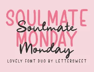 Soulmate Monday font