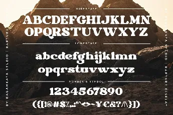 Rapture font